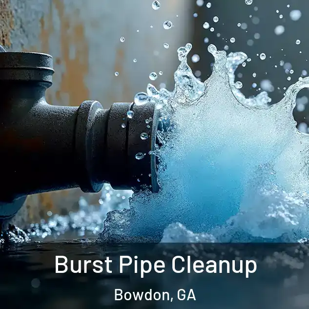  Burst Pipe Cleanup Bowdon, GA