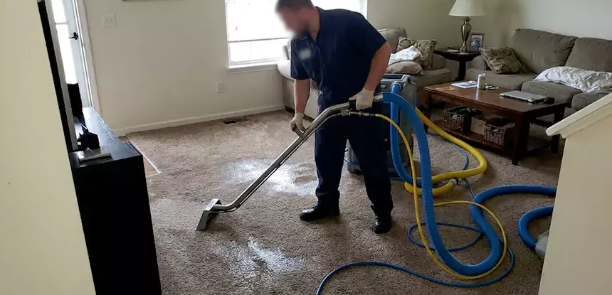 Flooded Basement Carpet Cleanup Bowdon 
