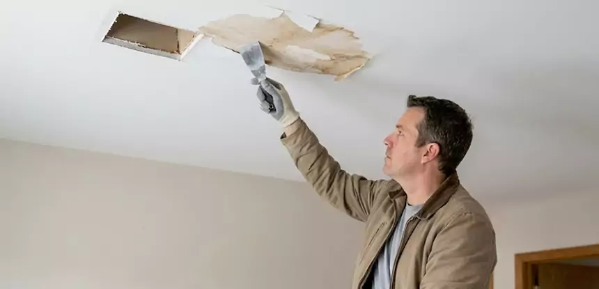 Dry Ceiling After Water Leak in Bowdon