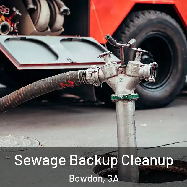  Sewage Backup Cleanup Bowdon, GA