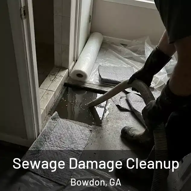  Sewage Damage Cleanup Bowdon, GA